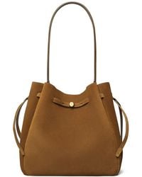 Tory Burch - Large Romy Suede Shoulder Bag - Lyst