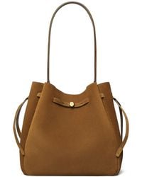 Tory Burch - Large Romy Suede Shoulder Bag - Lyst