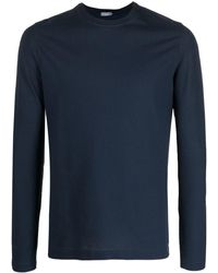 Zanone - Long-sleeved Cotton T-shirt - Lyst