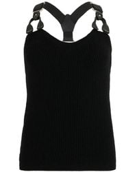 Moschino - Ribbed-Knit Tank Top - Lyst