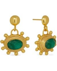 Ottoman Hands - Emerald Zand Drop Earrings - Lyst