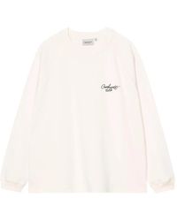 Carhartt - Signature Logo-Embroidered Long-Sleeve T-Shirt - Lyst