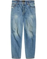 Balenciaga - Ripped Tapered Jeans - Lyst