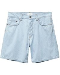 Versace - Chambray Denim Shorts - Lyst