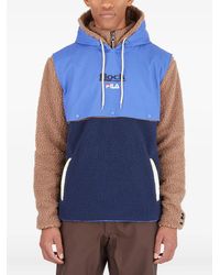 Fila - Hoodie Met Capuchon En Vlakken - Lyst