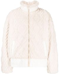 FIVE CM - Panelled Quilted Faux-shearling Jacket - Lyst