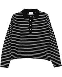 Be You - Striped Buttoned Polo Shirt - Lyst