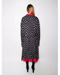 Balenciaga - Reversible Belted Polka Dot Dress - Lyst