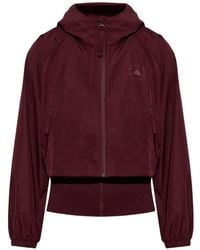 adidas By Stella McCartney - X Stella Mccartney Logo-Print Hooded Jacket - Lyst