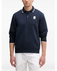 Lacoste - Quarter-Zip Polo-Collar Sweatshirt - Lyst