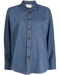Forte Forte - Spread-collar Chambray Shirt - Lyst