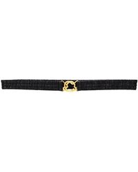 Moncler Elasticated Clasp Fastening Belt - Black