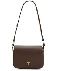 Ami Paris - Ami De Coeur Leather Shoulder Bag - Lyst