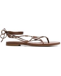 Gianvito Rossi - Tie-Fastening Sandals - Lyst