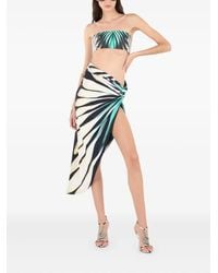 Roberto Cavalli - Ray Of Sea Print Twisted Draped Wrap Sarong - Lyst