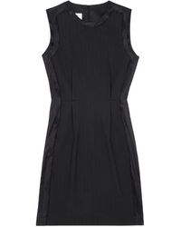 MM6 by Maison Martin Margiela - ストライプ ノースリーブ シャツドレス - Lyst
