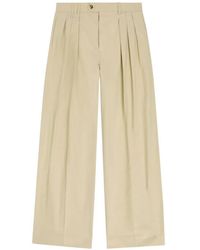Calvin Klein - Pleated Wide-Leg Trousers - Lyst