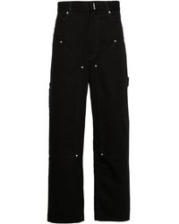 Givenchy - Weite Carpenter-Jeans mit Logo-Schild - Lyst