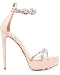 Rene Caovilla - 130Mm Braid Fondant Sandals - Lyst