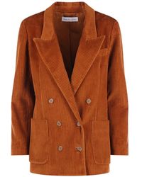 Raquel Diniz - Penelope Double-Breasted Corduroy Jacket - Lyst