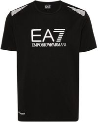 EA7 - Camiseta ASV 7 Lines con cuello redondo - Lyst