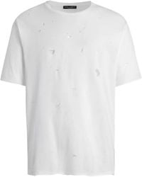 Dolce & Gabbana - Short-Sleeve Ripped-Detail T-Shirt - Lyst