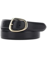 Semicouture - Ceinture En Cuir À Boucle Ovale - Lyst
