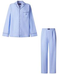 Hackett - Pigiama Con Logo Ricamato - Lyst