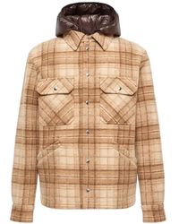 Moncler - Nyvalin 3-In-1 Check-Pattern Padded Jacket - Lyst
