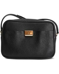 Patrizia Pepe - All Day Logo-Plaque Pebbled-Leather Mini Bag - Lyst