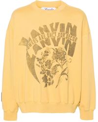 Lanvin - X Future Logo-Print Cotton Sweatshirt - Lyst