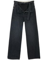 Sacai - Belted Layered Jeans - Lyst