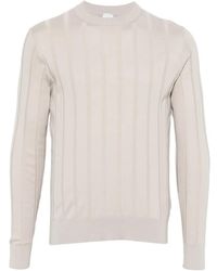 Eleventy - Pull Côtelé À Encolure Ronde - Lyst