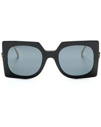Etro - Pegaso-Motif Oversize-Frame Sunglasses - Lyst