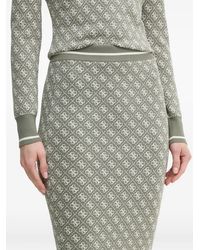 Guess - Monogram-Pattern Knit Skirt - Lyst