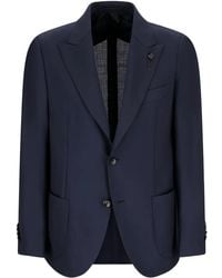 Lardini - Single-Breasted Patch-Pocket Jacket - Lyst