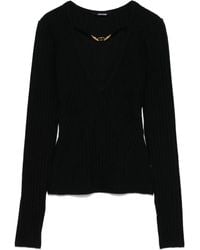 Just Cavalli - Ribbed-Knit Sweater - Lyst