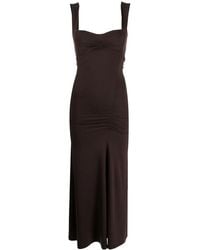 Reformation - Suvi Ruched Midi Dress - Lyst