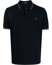 Fred Perry - Twin Tipped Cotton Polo Shirt - Lyst