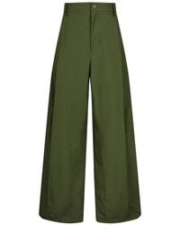 CROQUIS - Wide-Leg Poplin Trousers - Lyst