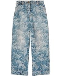 Palm Angels - Palm Tree-Print Jeans - Lyst