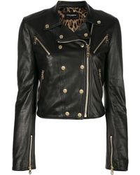 dolce gabbana leather jacket womens