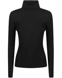 Drumohr - Ribbed-Knit Roll-Neck Sweater - Lyst
