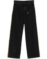 Ann Demeulemeester - Vaqueros Rectos Con Detalle Deshilachado - Lyst