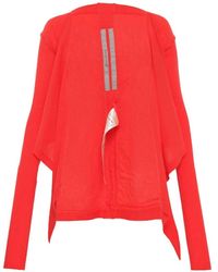 Rick Owens - Crop Wrap Cashmere Cardigan - Lyst