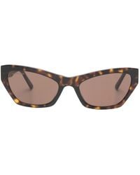 Balenciaga - Tortoiseshell-Effect Cat-Eye Sunglasses - Lyst