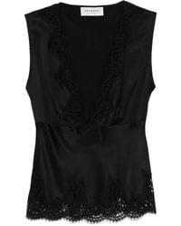ERMANNO FIRENZE - Lace-Trim Sleeveless Top - Lyst