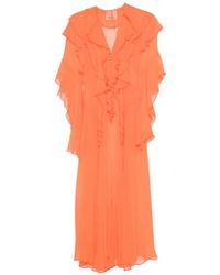 Erika Cavallini Semi Couture - Ruffled Midi Dress - Lyst