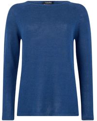 Max Mara - Boat-Neck Long-Sleeves Top - Lyst