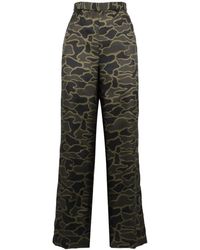 Aspesi - Broek Met Camouflageprint - Lyst